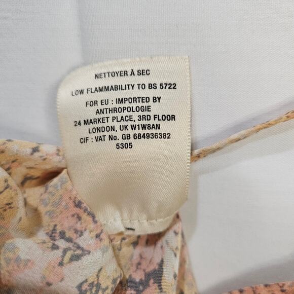 Eloise Anthropologie Cropped Tank Top Silk Snake Beige Size XS - Picture 5 of 8